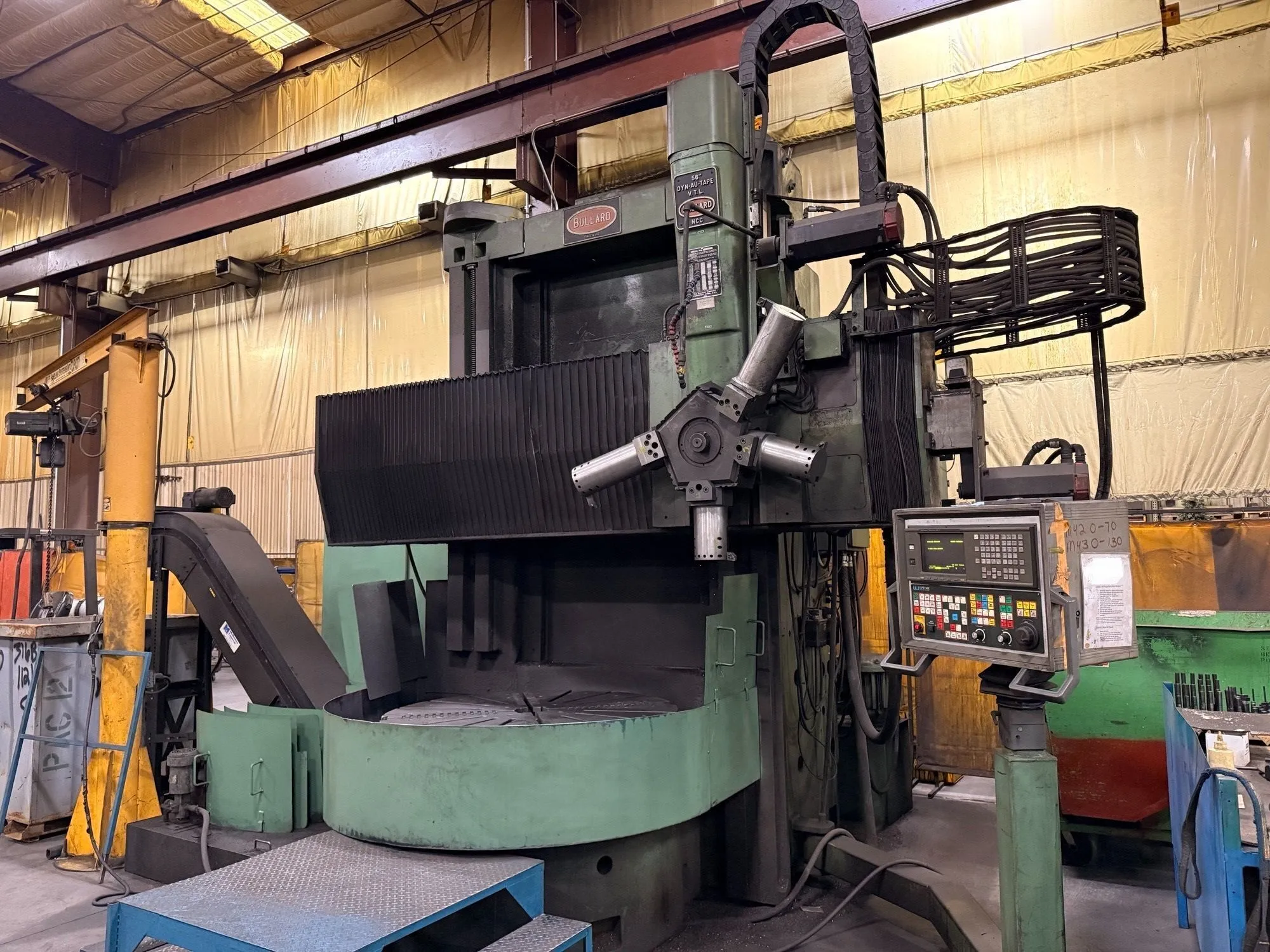 Bullard 56" CNC "DYN-AU-TAPE" VTL