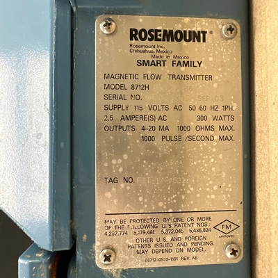 Used Rosemount 8712HR12N0M4B6 Test Equipment - Other Indiana US | J&J Industrial Supply #1283565