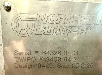 Used _UNKNOWN_ _UNKNOWN_ Centrifugal Fans West Virginia US | Cooper Industries #1409196