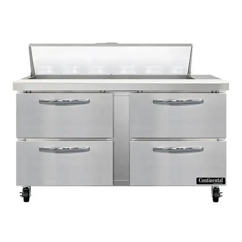 Continental SW60N12-D 60" Sandwich/salad Prep Table W/ Refrigerated Base, 115v