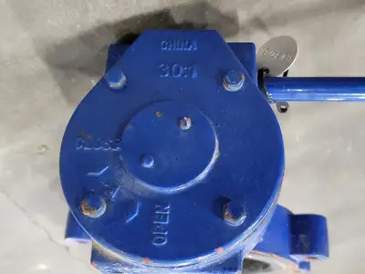 8" Butterfly Valve w/ 30:1 Actuator
