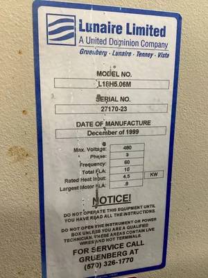 Lunaire Limited Gruenberg L18H5.06M Laboratory Oven 5ft^3