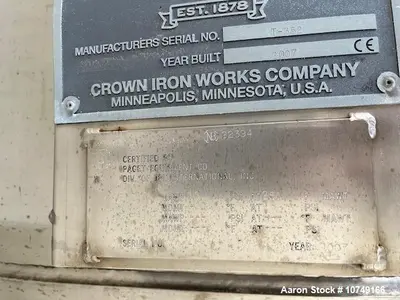 Used CROWN IRON WORKS _UNKNOWN_ Stainless Steel Tanks Illinois US | Aaron Equipment #1303786