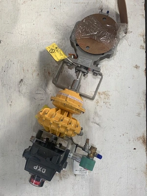 3" Fisher 8580 Butterfly Valve with Kinetrol actuator and DXP positioner New Storeroom Spare