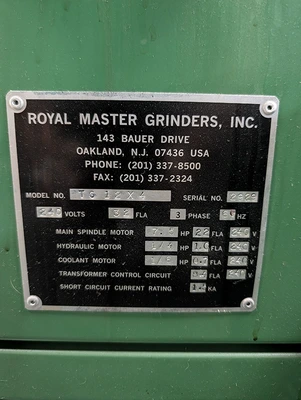 Used 2010 Royal Master TG12x4, 2010, HYD.DRESSER FOR GRINDING WHEEL Centerless Grinders New Jersey US | Machinery Values #1507202