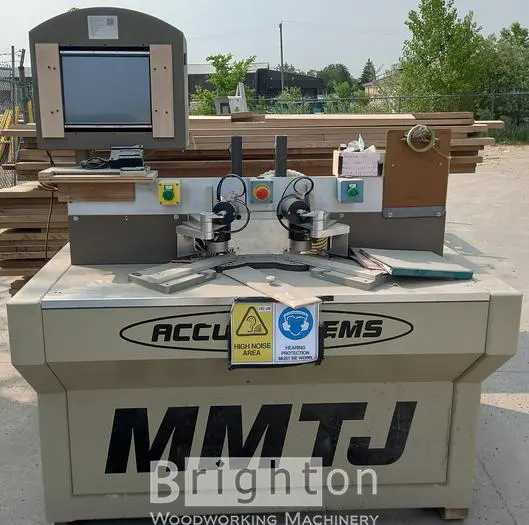 Used 2005 ACCU-SYSTEMS MMTJ USED FULL 3-AXIS CNC MACHINING CENTER FOR MITRE JOINTS Woodworking Processing Centers Manitoba CA | Brighton Woodworking Machinery #477008