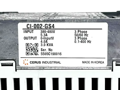 USED CERUS VARIABLE FREQUENCY DRIVE