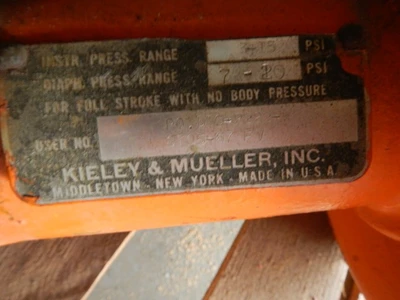 Kieley & Mueller 1" 300 Rating, 316 Stainless Flanged Control Va