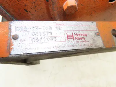Hannay Reels 818-23-24B SR Retractable Industrial Water Hose Reel 1/2" Lot Of 2