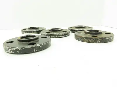 Boltex Class 300 Threaded Flange 1-1/2" NPT 4-Bolt Raised Face  LOT OF 5