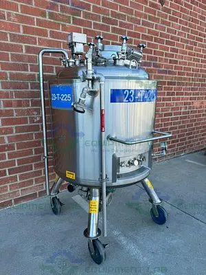 USED FELDMEIER EQUIPMENT 450 LITER STAINLESS STEEL JACKETED REACTOR 120 FV PSI