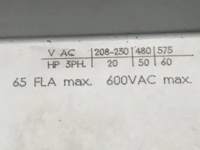 USED SIEMENS 3VU1600-0MM00