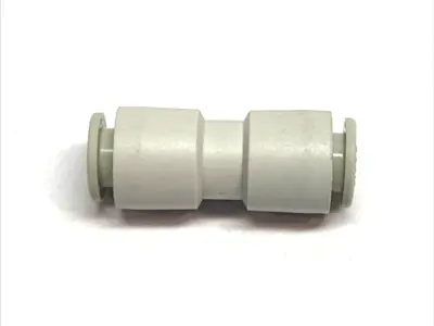 USED SMC STRAIGHT UNION 8MM TUBE - ONE-TOUCH PNEUMATIC FITTING LOT OF 2