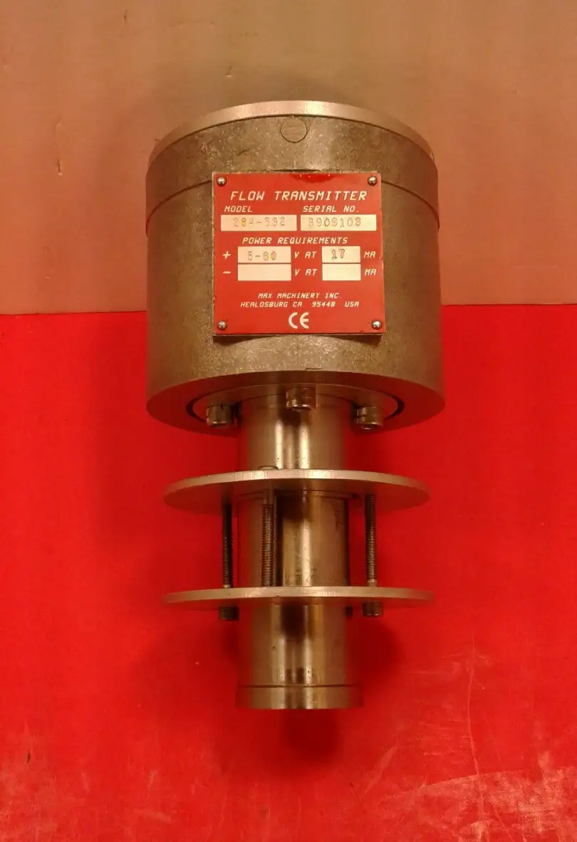 Max Machinery Inc Model 284-532 Flow Transmitter Pwr Req +5-30V at 17mA. 6D