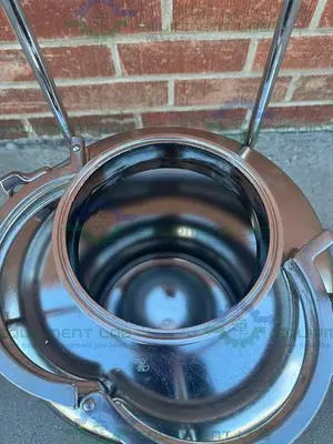 USED ALLOY PRODUCTS 10 LITER STAINLESS STEEL PROCESS / PRESSURE VESSEL 40 PSI