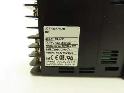 Shinko JCR-33A-R/M Temperature Control 120/240VAC 3A 8VA