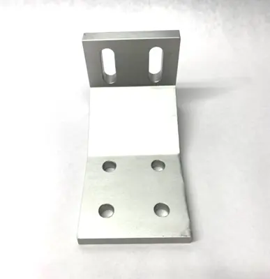 USED PARKER ALUMINUM FLOOR MOUNTING BRACKET 40-SERIES 80/3.0IN