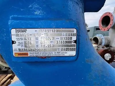 USED GOULDS PUMPS 3196 MTI