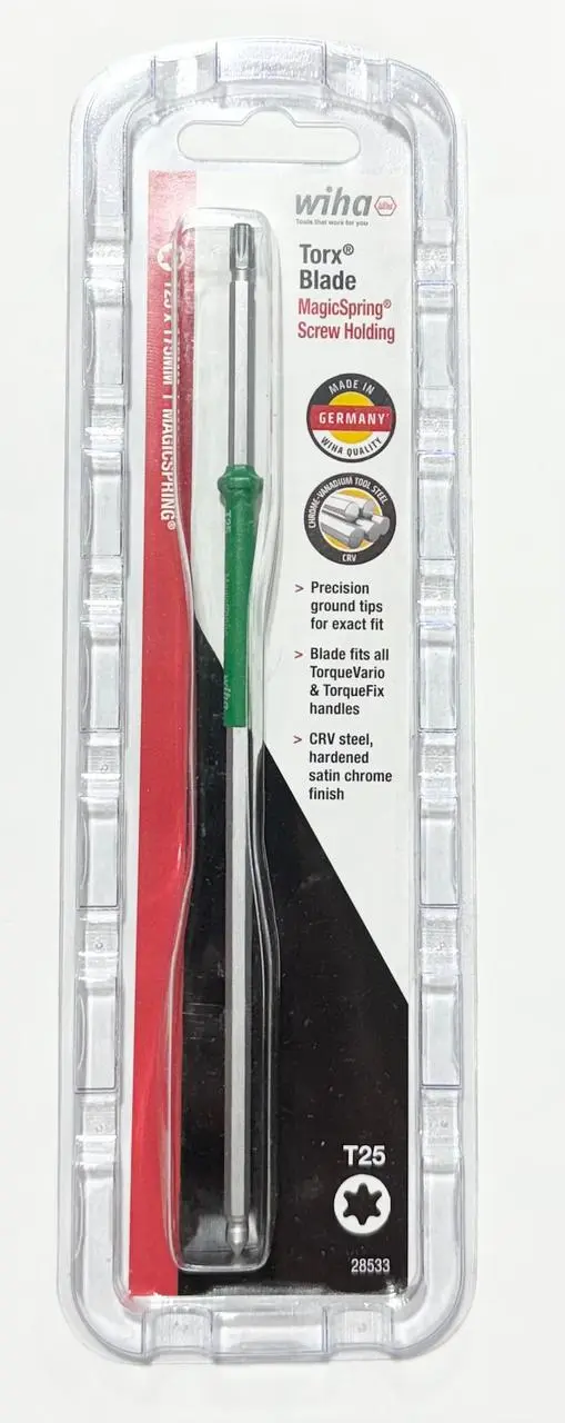 Wiha T25 x 175mm Trox Blade MagicSpring Screw Holding