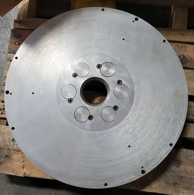 D1-6 LATHE PLATE, 18-1/4" OD, 3" THRU HOLE, 6 PIN D1-6 MOUNT, 4-1/8" HUB ID