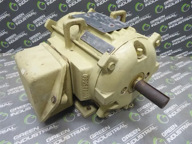 General Electic 1 HP Motor 143T Frame 460V 1725 RPM 5KS143SSP208D10 Used