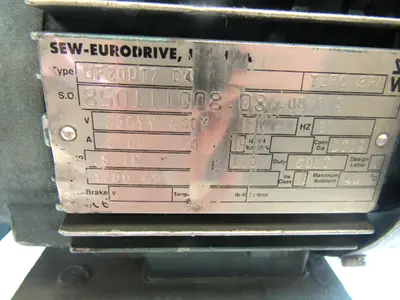 USED SEW EURODRIVE WF20DT71D4