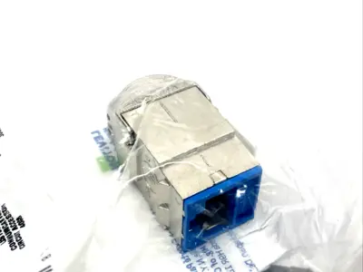 61SJK-RL6 | Leviton  ATLAS-X1 Cat 6 Shielded QUICKPORT Jack, Blue - New