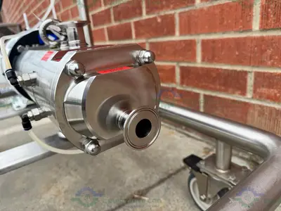 USED AXIFLOW STSC 50-16 STAINLESS STEEL TWIN SCREW PUMP W/ CONTROLLER, HEATING, 5HP