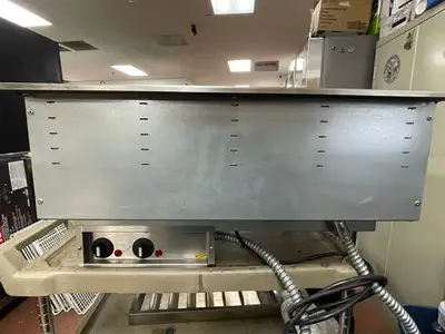 Used Vollrath Used Vollrath 36399 Modular Drop In Two Compartment Hot Food Well with Drain 120V Steam Tables (Food) Illinois US | Falcon Restaurant Supply #1375697