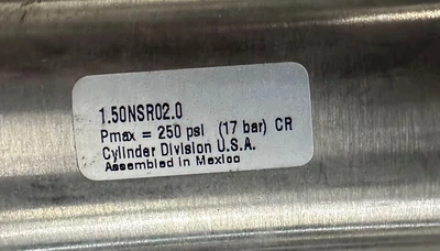PARKER 1.5ONSR02.0 PNEUMATIC CYLINDER - NEW