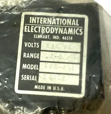 NEW INTERNATIONAL ELECTRODYNAMICS TR6-201 TIME DELAY RELAY 11-POLE