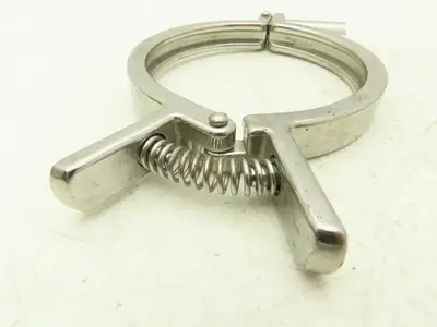 SCC 13MHHMQ-400 Sanitary Squeeze Clamp 4" Pipe With 4.8" Flange Lot of 4