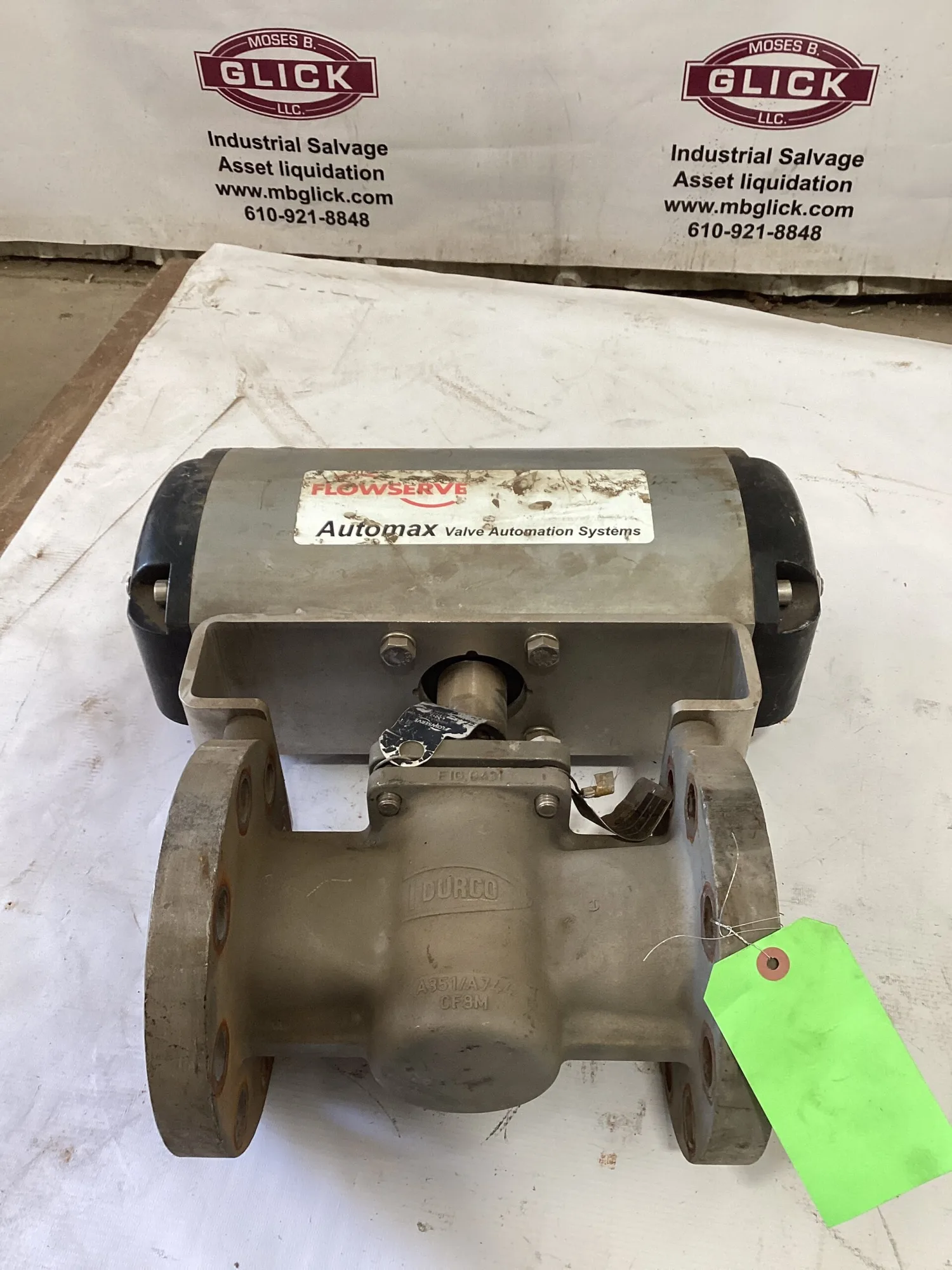 Flowserve Durco 3” Plug Valve Figure # G431 Worcester Actuator