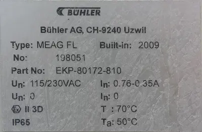 SPC9279  Feeder 5" Buhler screw feeder Stainless Steel