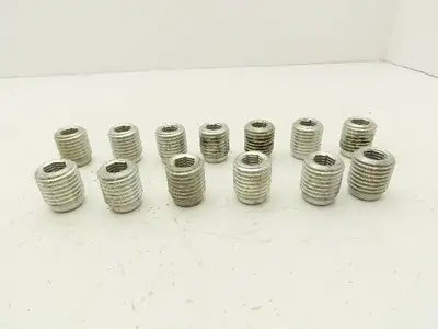 Threaded Locking Insert 3/4-10 x 1-1/4-7 Thread Repair Allen Hex Drive Lot of 13