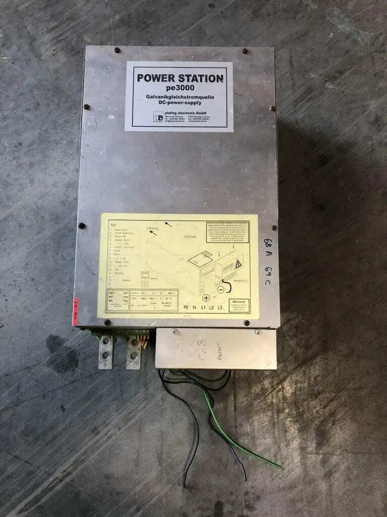 Plating Electronic PowerStation PE3000-4 DC Power Supply 6V 400A out/480V in 3PH