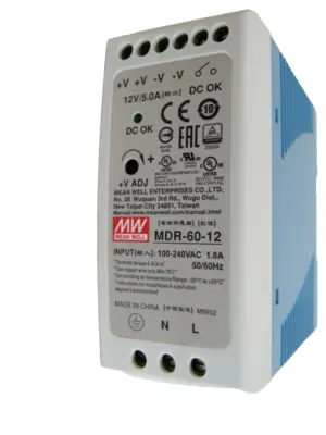 NEW MEANWELL MDR-60-12 POWER SUPPLY MDR6012