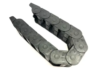 USED IGUS ENERGY CHAIN CABLE CARRIER 11 LINKS W/ MOUNTING BRACKETS