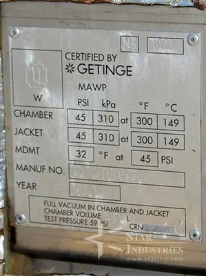 Used 2004 _UNKNOWN_ _UNKNOWN_ Steam Sterilizers California US | Star Industries #1255290
