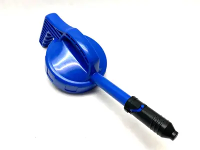 USED OILSAFE STRETCH SPOUT LID, BLUE