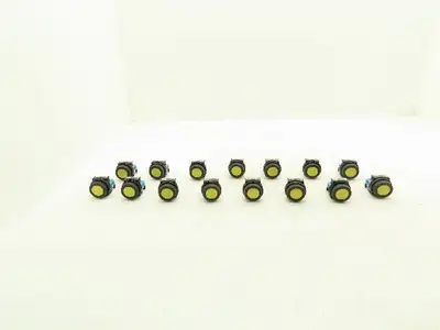 Fuji Electric Pushbutton Yellow Flush Momentary 1 Normally Open  Lot of 15