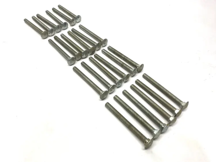 Used UNBRANDED 7/16"-14 X 4-1/2" CARRIAGE BOLTS GRADE 2 LOT OF 24 SHELFWARE Bolts | Maverick Industrial Sales #1104928