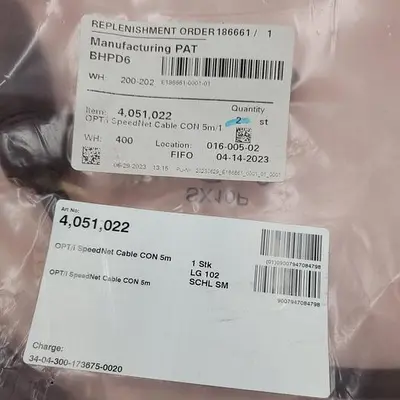 New | in-Stock ABICOR BINZEL ABICOR BINZEL 4,051,022 OPT/I SPEEDNET CABLE 5 METERS *NEW* Cable & Wire | ND Industrial Surplus #1211496