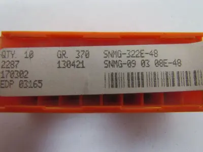 GE Carboloy SNMG-322E-48 SNMG-09 03 08E-48 Carbide Insert Grade 370 Box of 20pcs
