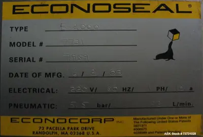 Used ECONOCORP 7731 Cartoners Horizontal Load - Automatic Load Illinois US | Aaron Equipment #1515456
