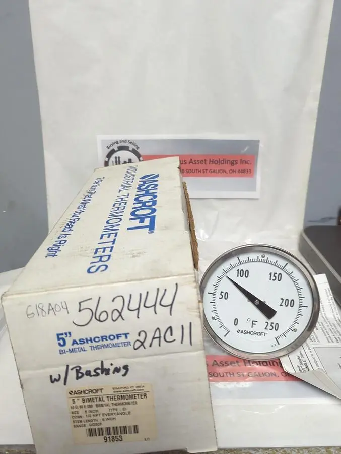 New | in-Stock ASHCROFT 50 EI 60 E 060 Temperature Monitoring Ohio US | Surplus Asset Holdings #1365650