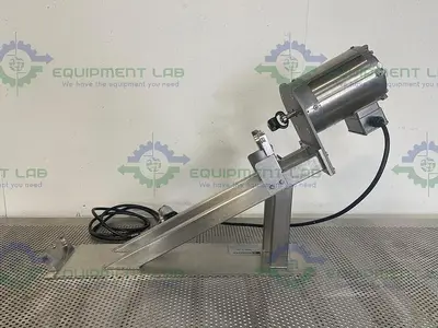 USED SCHAEFER TECHNOLOGIES CP-4200 CAPSULE POLISHER W/ BALDOR VSWDM3538 MOTOR