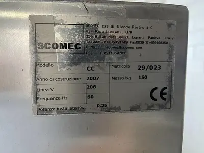 USED 2007 PAVAN TORESANI-FOODMAC SISTEMA VIBRANTE