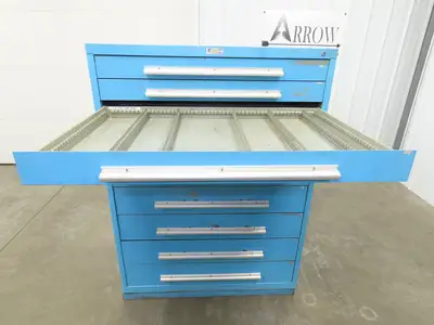 Nu-Era Modular Tool Storage Cabinet 10 Drawer 45x28x61" Stanley Vidmar Lista