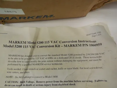 NEW MARKEM MODEL 5200 TRANSFORMER 2150309 4-61-0461